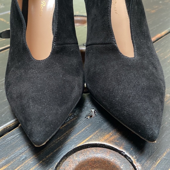 Gianvito Rossi Black Suede Vamp Heels - Size 37 IT - Picture 8 of 17